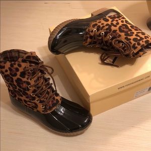 Cheetah Rain Boots